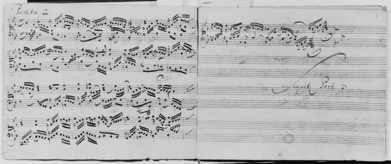 Wariacje chorałowe na organy Jana Sebastiana Bacha: „Pozdrowienia, Jesu gutig”, (ms. 1086 k. 3 vÇ ÷ et 4 rÇ ÷) autorstwa Johann Sebastian Bach