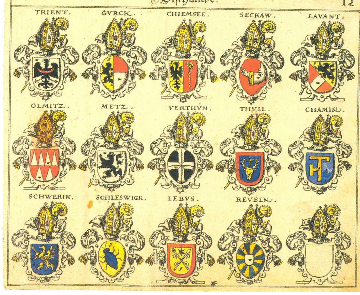 Herb diecezji Verdun autorstwa Johann Siebmacher