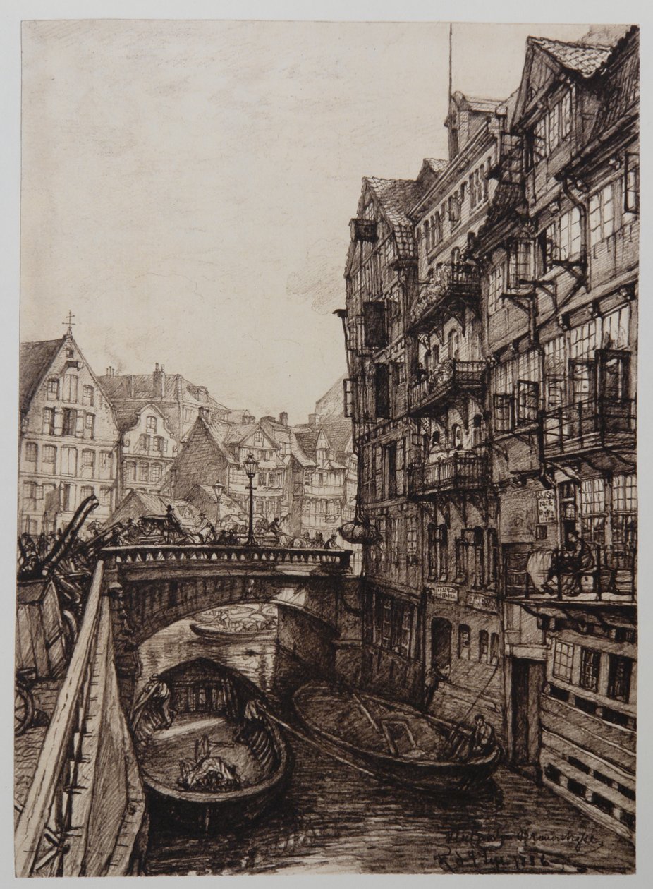 Fleet-an-der-Brauerstrasse autorstwa Johann Theobald Riefesell