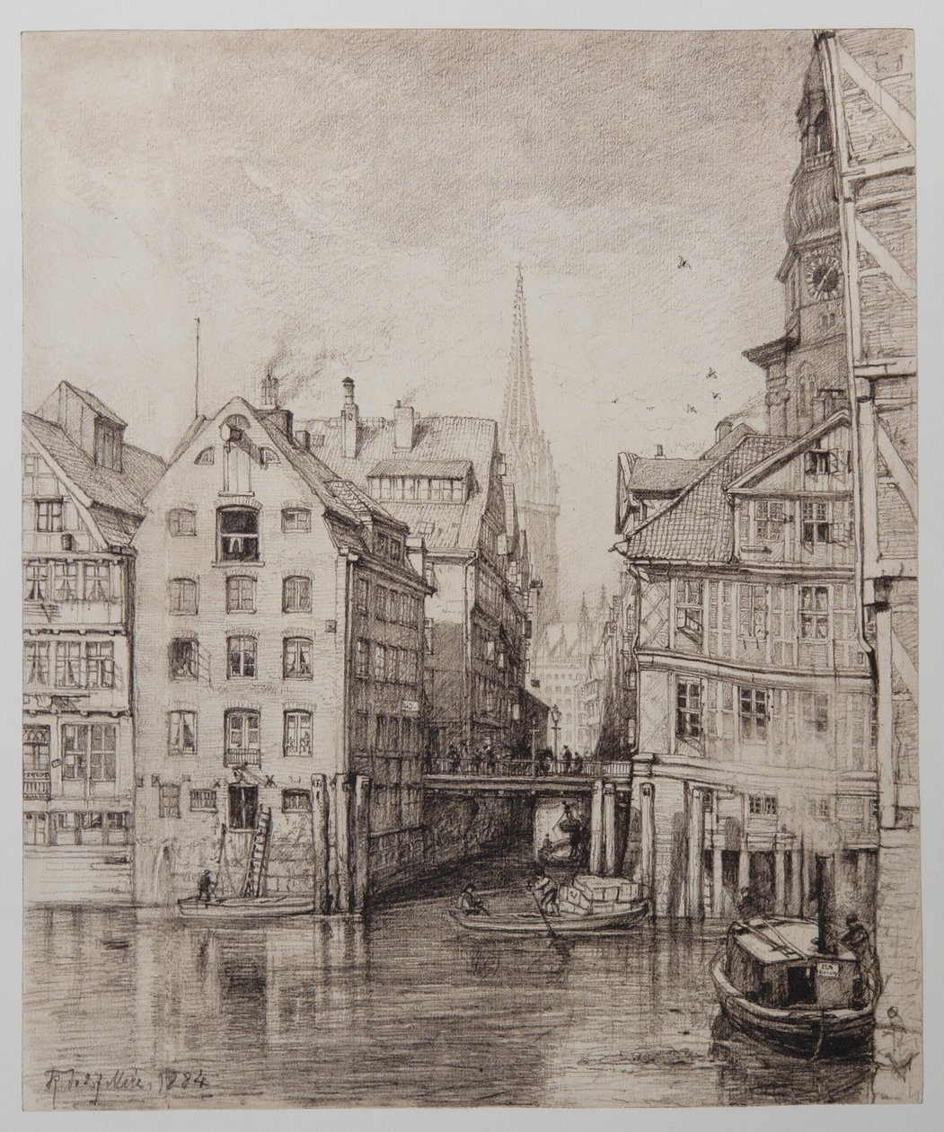 Fleet-beim-Steckelhörn autorstwa Johann Theobald Riefesell