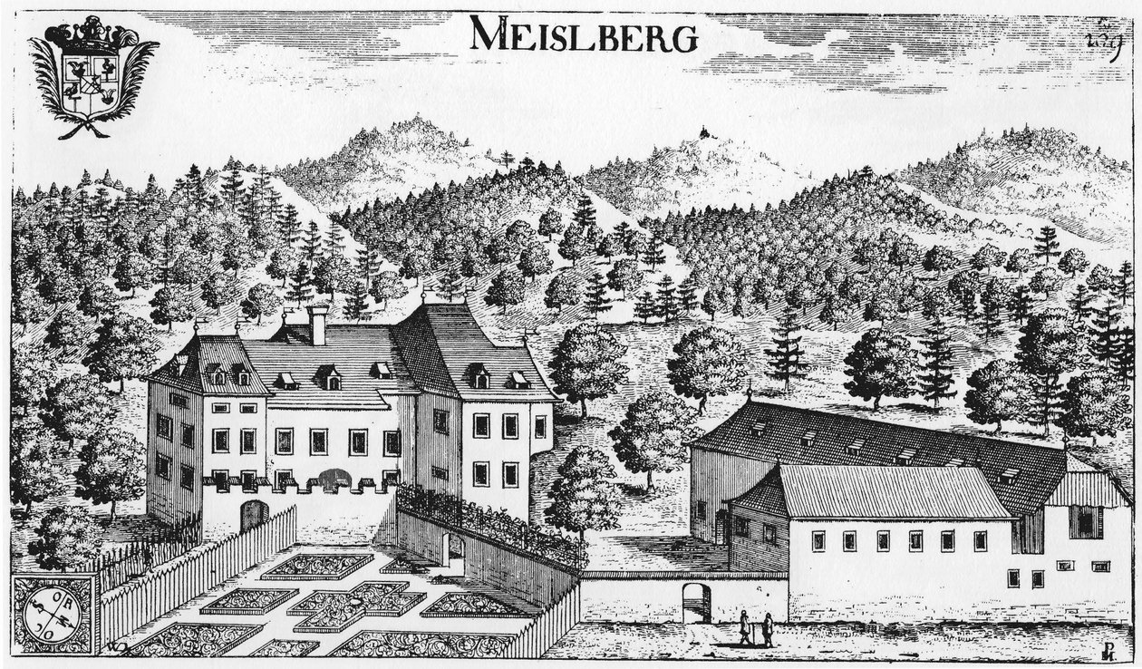 Zamek Meiselberg w Maria Saal / Karyntia / Austria / Unia Europejska autorstwa Johann Weikhard von Valvasor