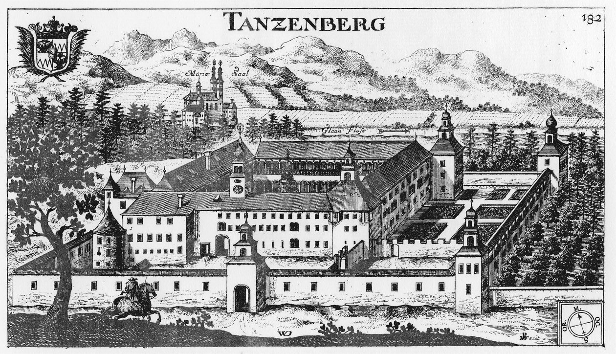 Zamek Tanzenberg w Sankt Veit an der Glan / Karyntia / Austria / Unia Europejska autorstwa Johann Weikhard von Valvasor