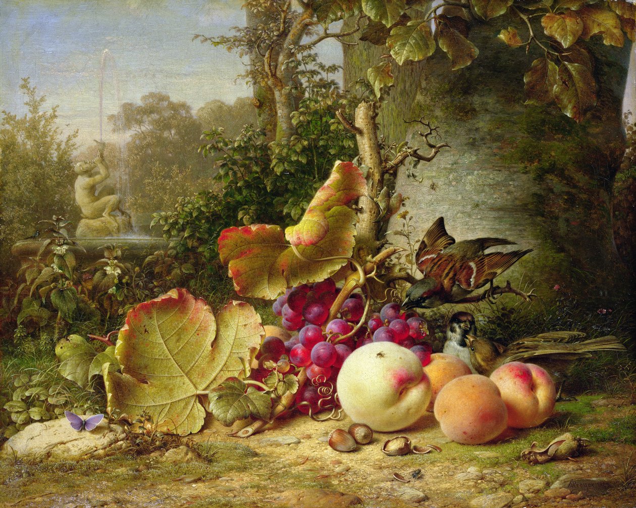 Owoce i Wróble, 1863 autorstwa Johann Wilhelm Preyer