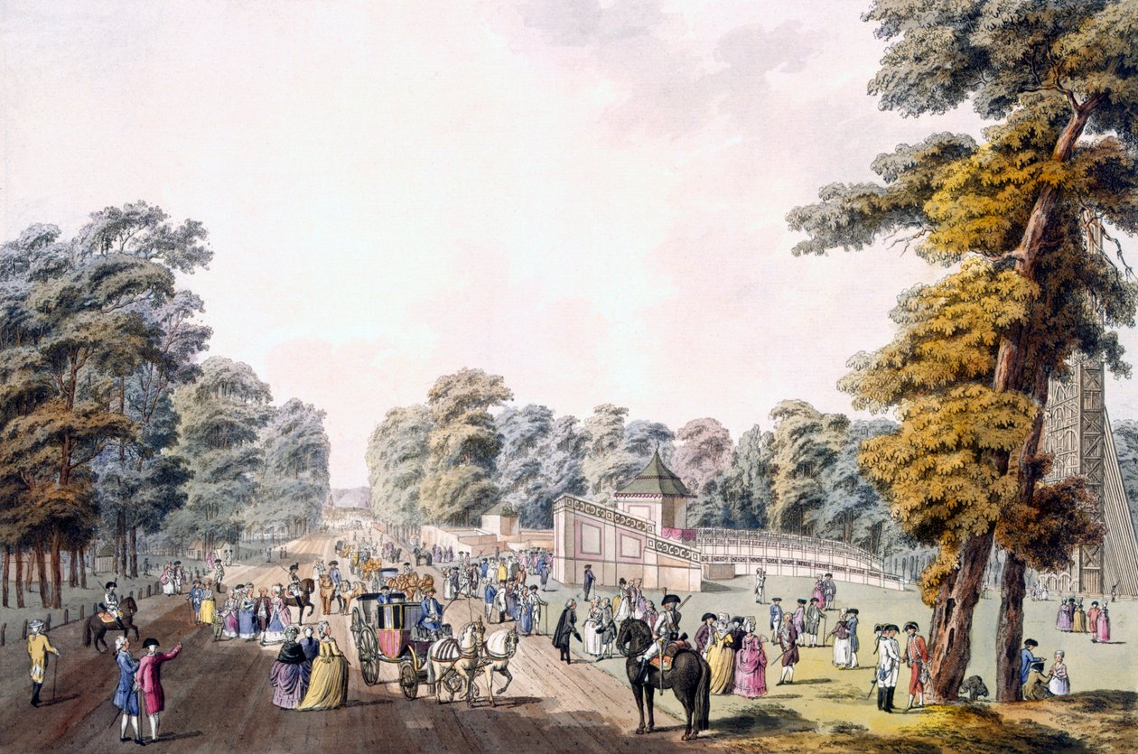Miejsce fajerwerków na Praterze, Wiedeń, 1792 autorstwa Johann Ziegler