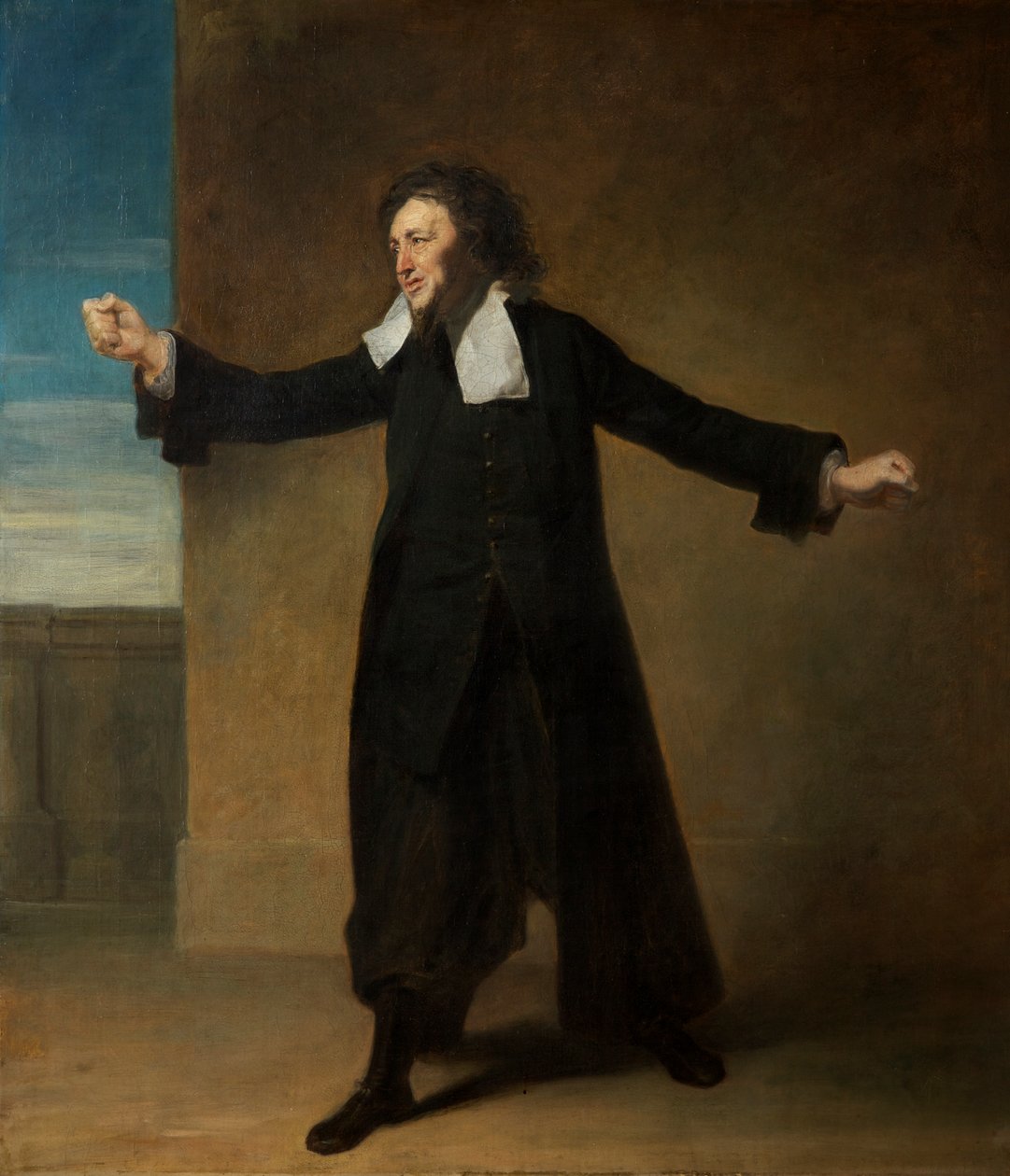 Charles Macklin jako Shylock w „Kupcu weneckim” Szekspira, Covent Garden, c.1768 autorstwa Johan Joseph Zoffany