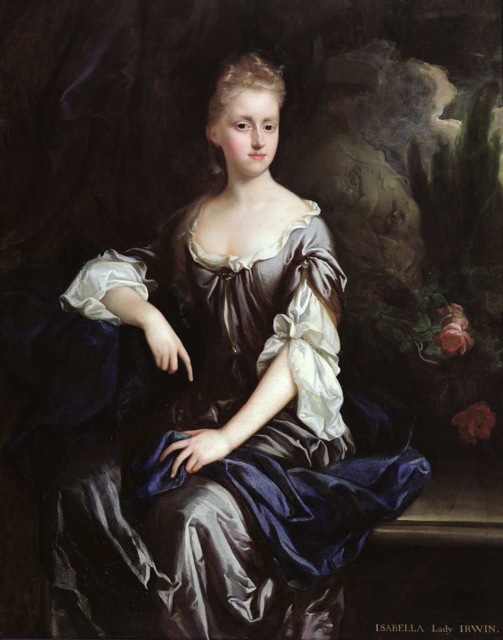 Portret Isabelli Machell, wicehrabina Irwin, ok. 1685-90 (olej na płótnie) autorstwa Johann (attr.to) Closterman