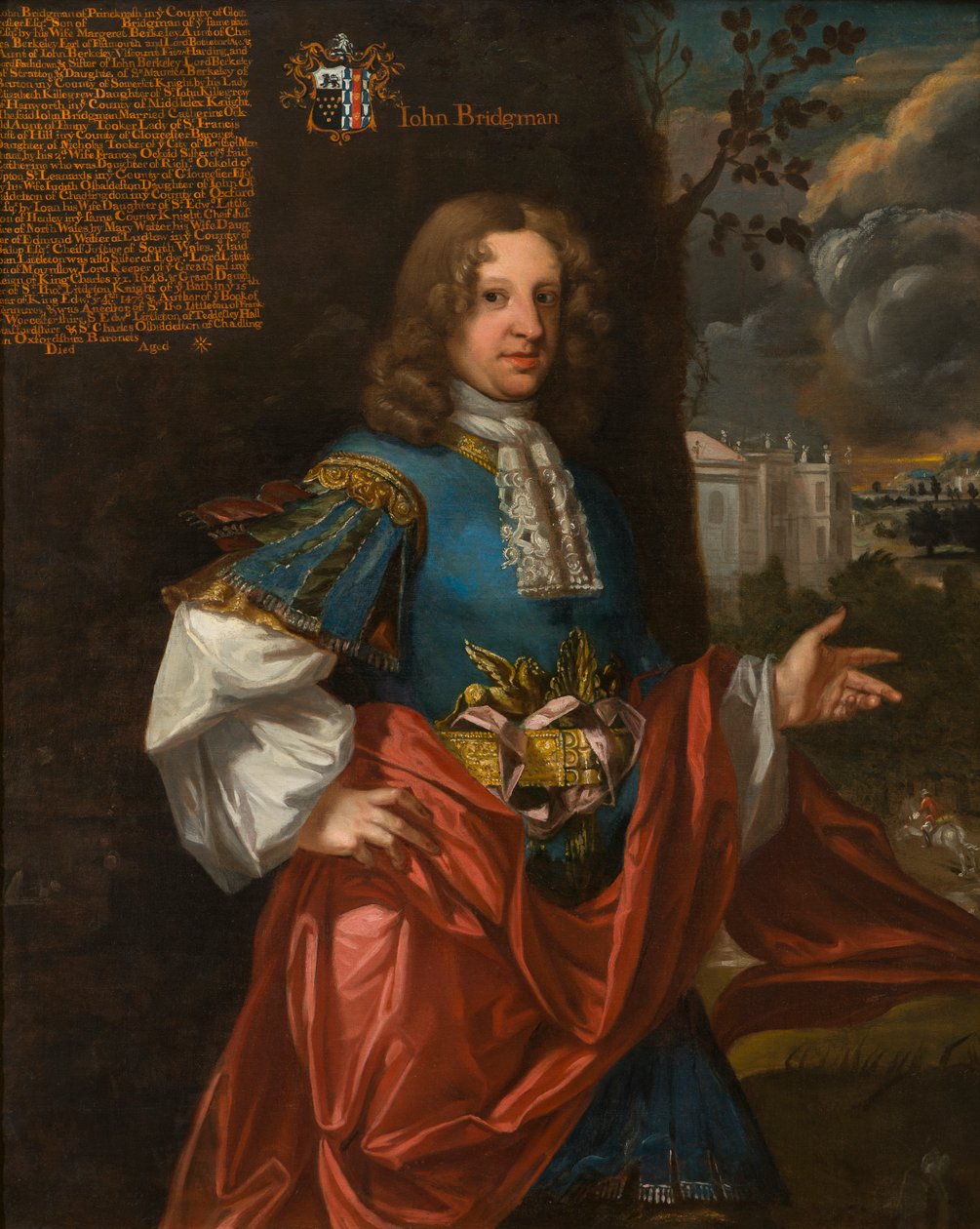 Portret Johna Bridgemana z Prinknash (ok.1655-1729), ok.1680-1711 (olej na płótnie) autorstwa Johann (attr.to) Closterman