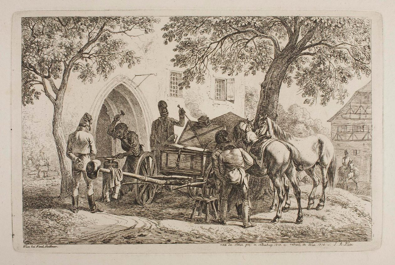 Bawarska kuźnia polowa autorstwa Johann Adam Klein