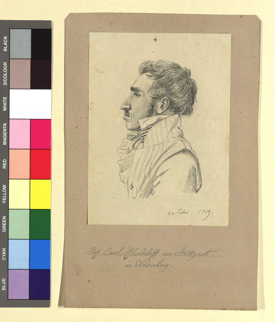 Carl Alexander von Heideloff (1789-1865), malarz, architekt autorstwa Johann Adam Klein
