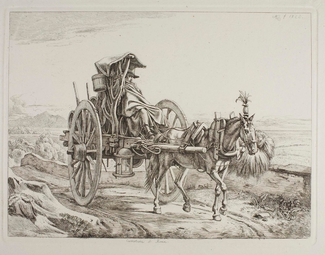 Woźnica z Rzymu autorstwa Johann Adam Klein