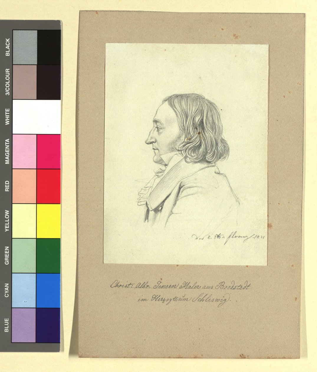 Christian Albrecht Jensen (1792-1870), malarz autorstwa Johann Adam Klein