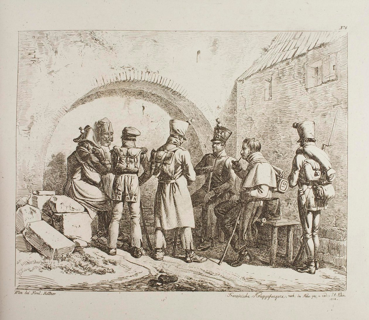 Francuscy jeńcy wojenni autorstwa Johann Adam Klein