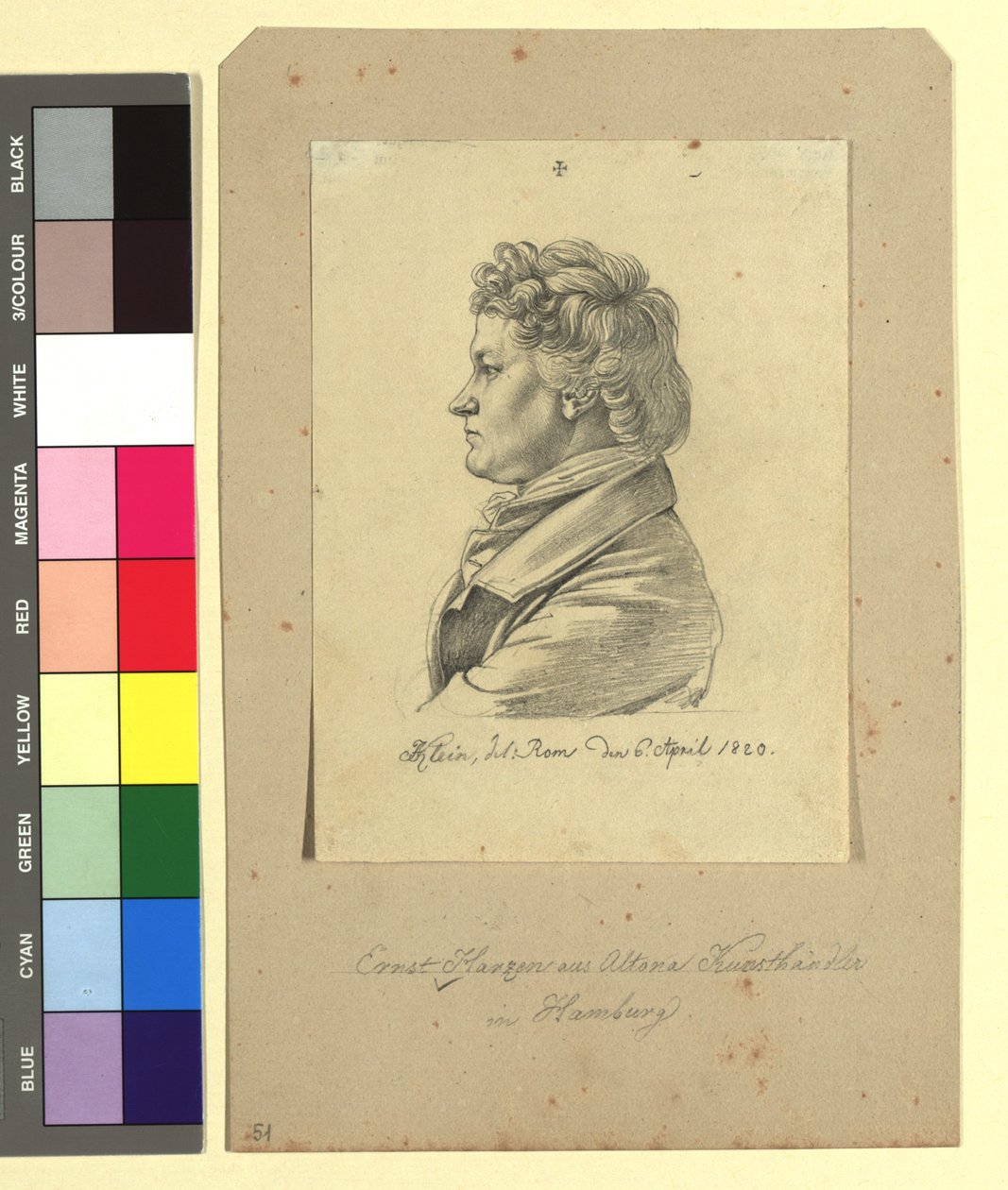Georg Ernst Harzen (Altena 1790-1863), handlarz dziełami sztuki autorstwa Johann Adam Klein