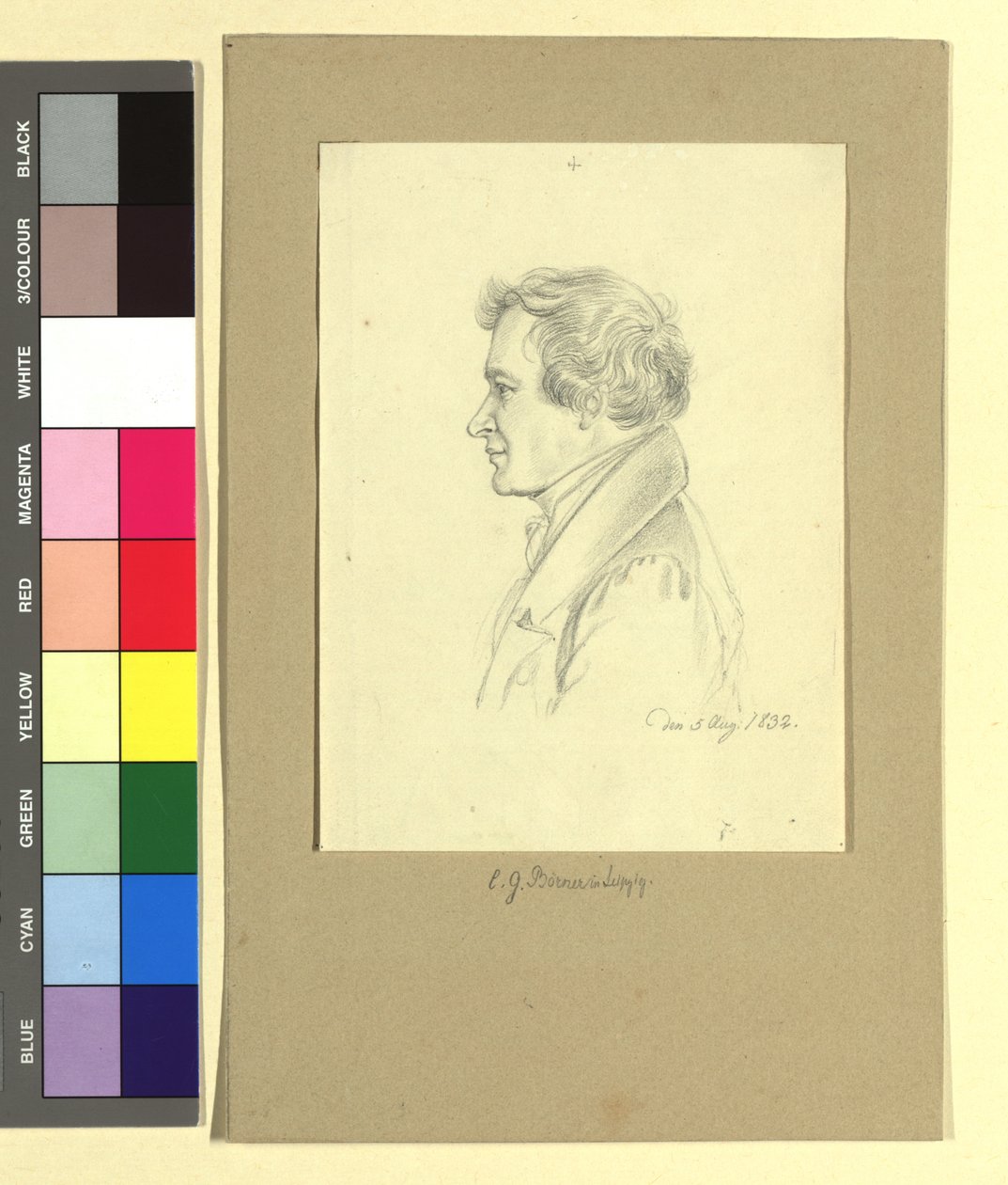 Gustav Karl Börner (1790–1855), malarz autorstwa Johann Adam Klein