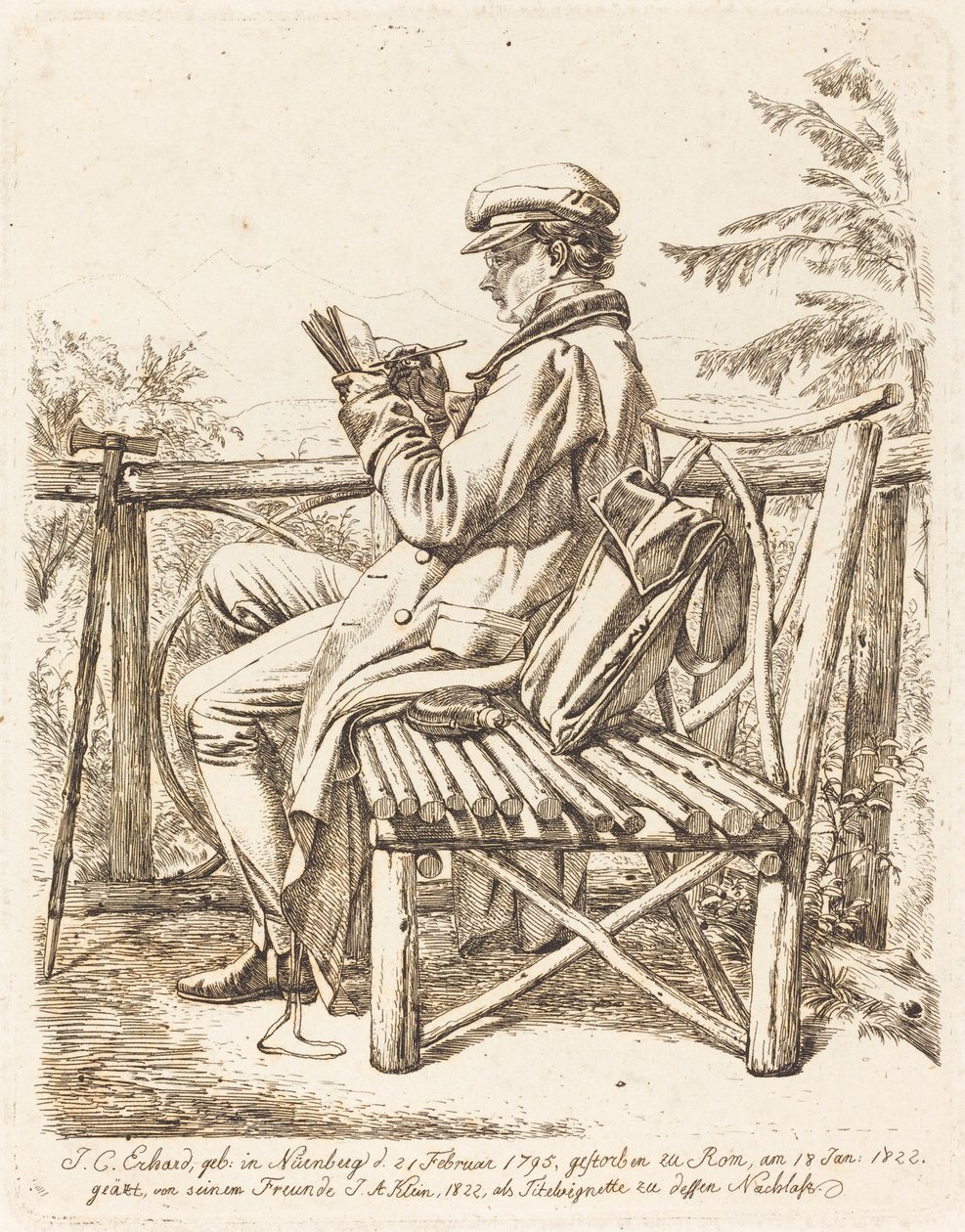 JC Erhard autorstwa Johann Adam Klein