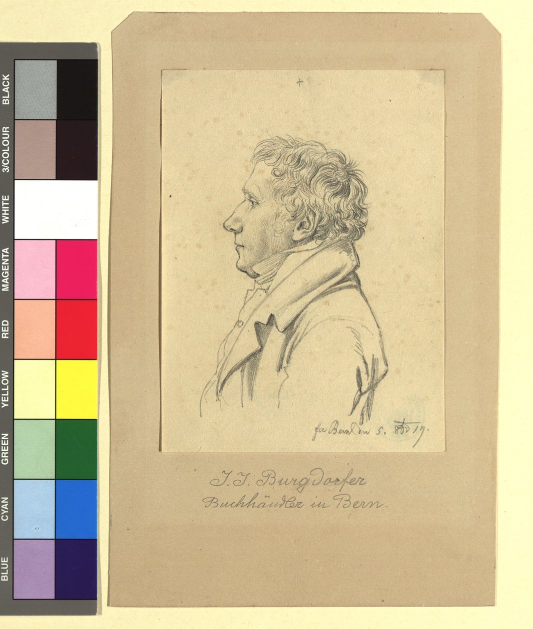 J. J. Burgdorfer, księgarz z Berna autorstwa Johann Adam Klein