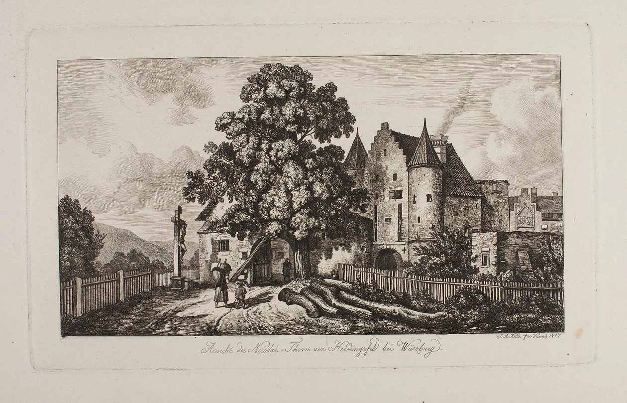 Nicolai-Thores von Heidingsfeld autorstwa Johann Adam Klein