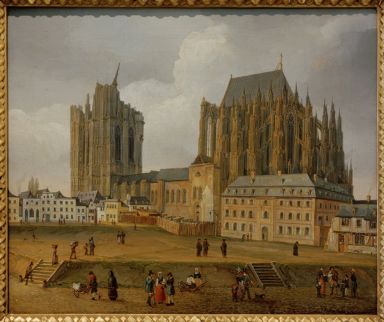 Katedra w Kolonii od południowego wschodu autorstwa Johann Adolf Lasinsky