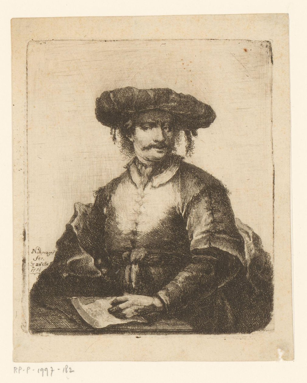 Portret nieznanego artysty autorstwa Johann Andreas Benjamin Nothnagel