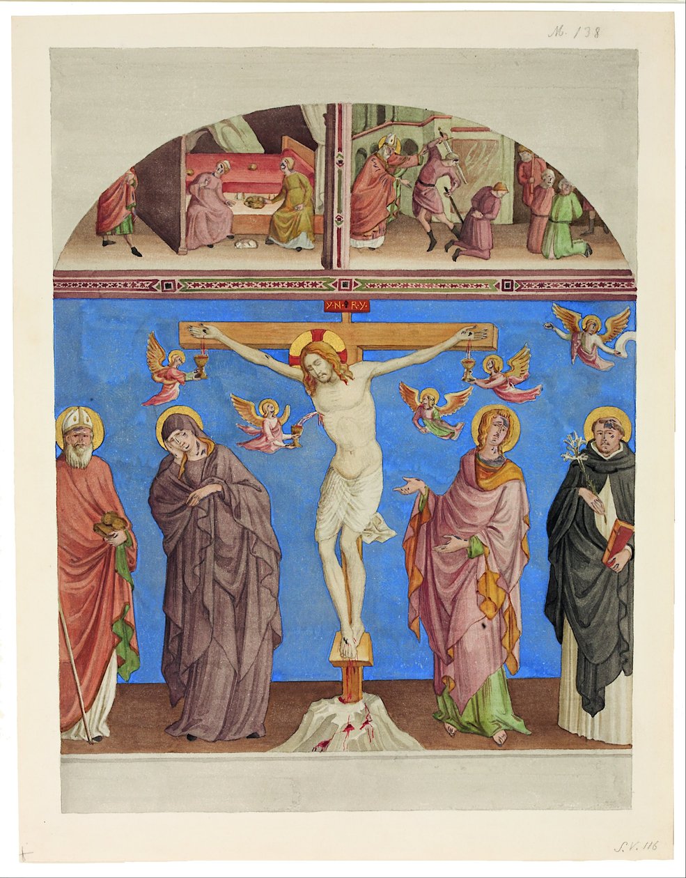 Chrystus na krzyżu w kościele S. Domenico w Arezzo autorstwa Johann Anton Ramboux