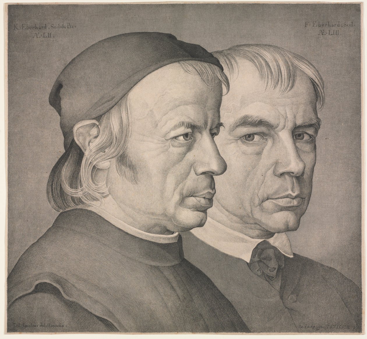 Bracia Eberhard autorstwa Johann Anton Ramboux