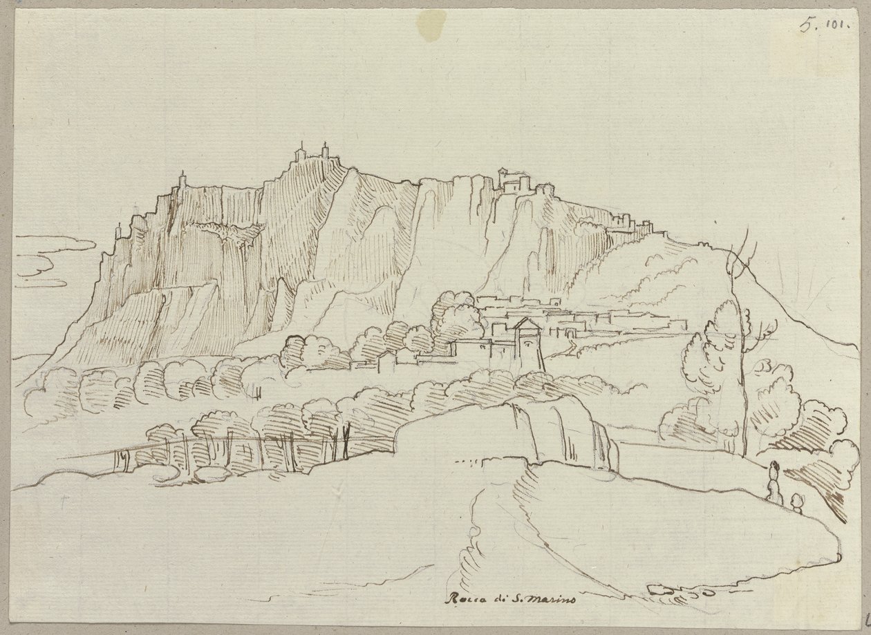Republika San Marino autorstwa Johann Anton Ramboux