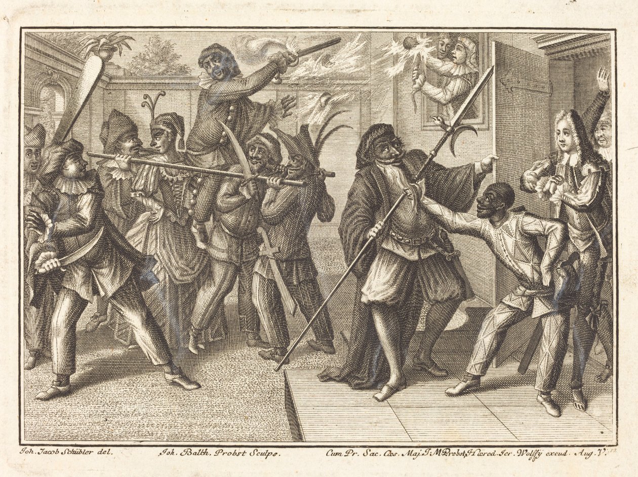 Kapitan odzyskuje wolność autorstwa Johann Balthasar Probst after Johann Jacob Schübler