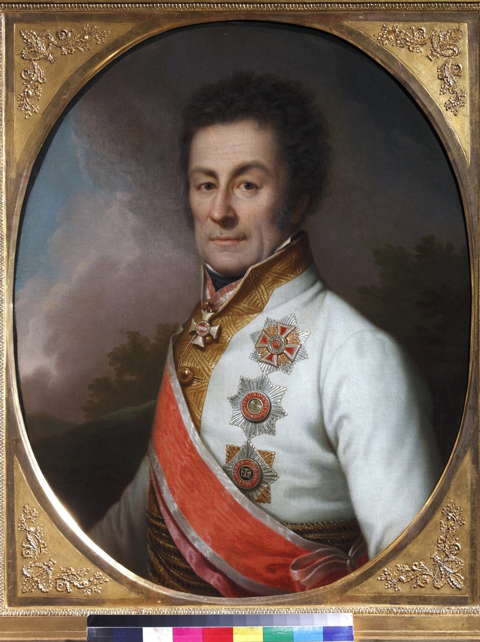 Le generał Johan von Klenau und Janowitz - Portret generała Johanna Grafa von Klenau (1758-1819) - Johann Baptist von Lampi, młodszy (1775-1837). olej na płótnie autorstwa Johann Baptist II Lampi