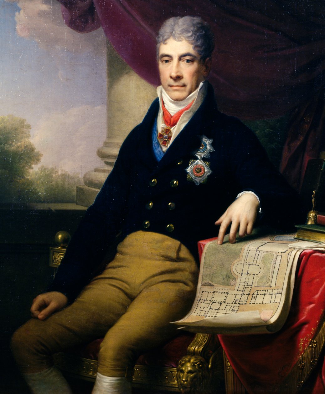 Portret Andrieja Razumowskiego Kiryłłowicza (1752-1836) dyplomaty rosyjskiego, ambasadora carskiego w Wiedniu; ok. 1810 autorstwa Johann Baptist II Lampi