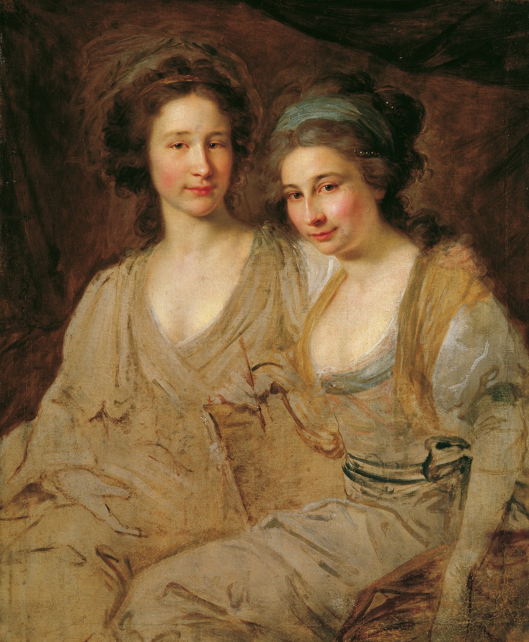 Hrabiny Caroline i Zoë Thomatis autorstwa Johann Baptist Lampi d. Ä.