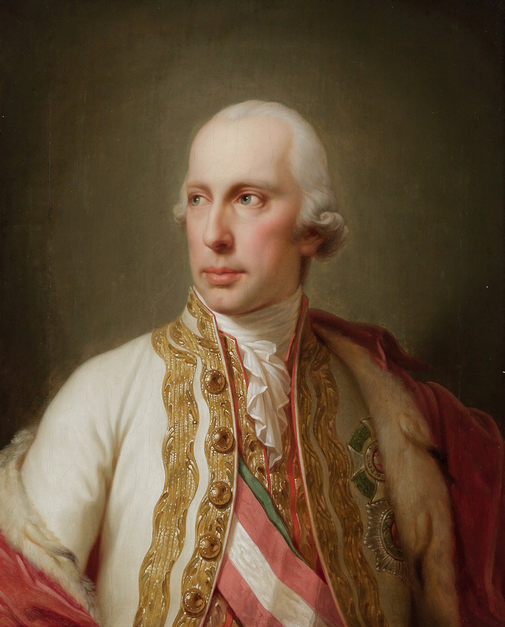 Portret Świętego Cesarza Rzymskiego Franciszka II 1768-1835 autorstwa Johann Baptist Lampi the Younger