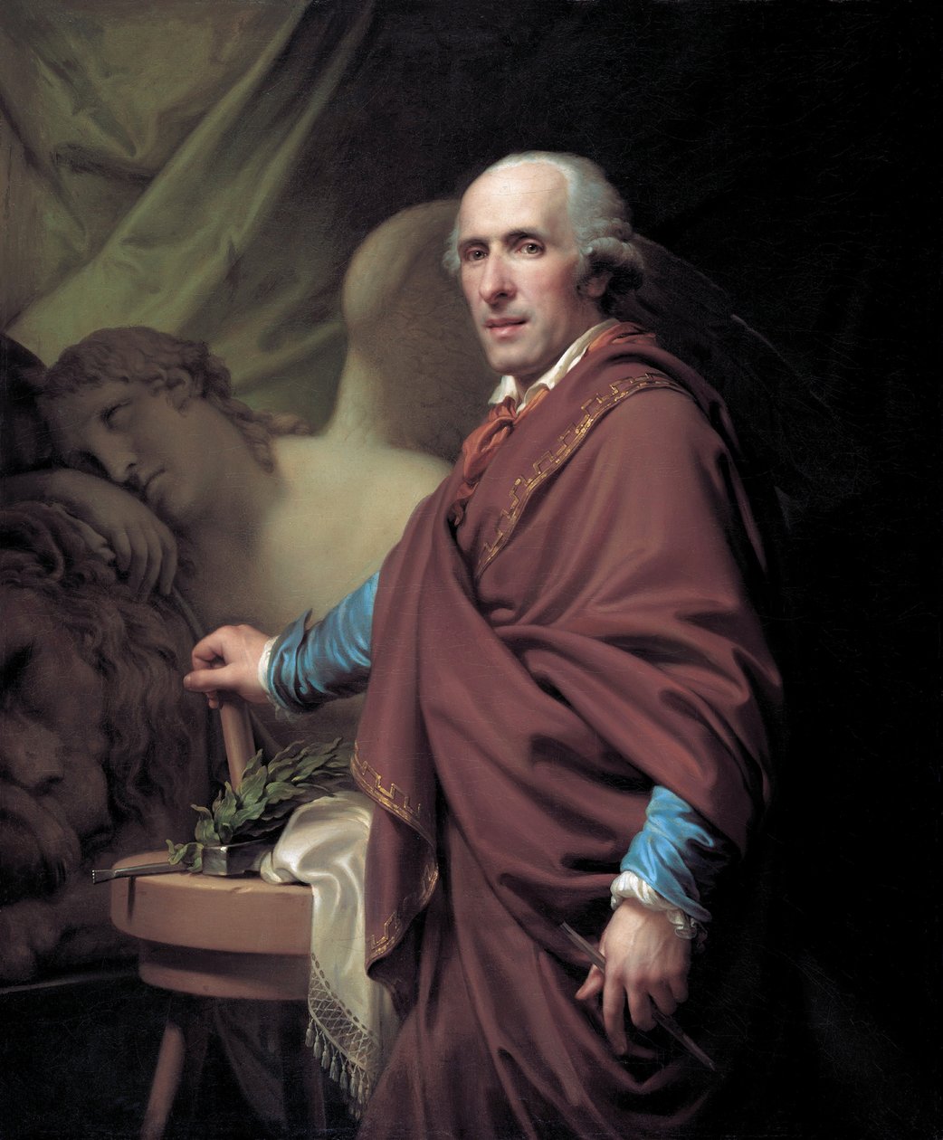 Portret rzeźbiarza Antonio Canovy 1757-1822, 1806. autorstwa Johann Baptist Lampi the Younger