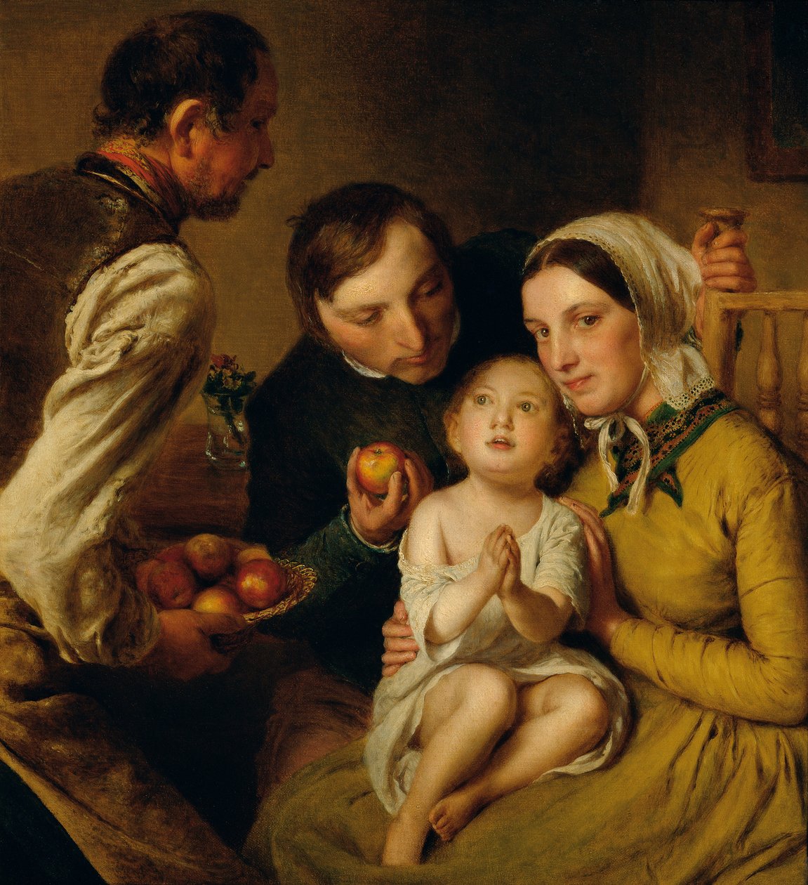 Nauka zadawania pytań (rodzina Reiterów) autorstwa Johann Baptist Reiter