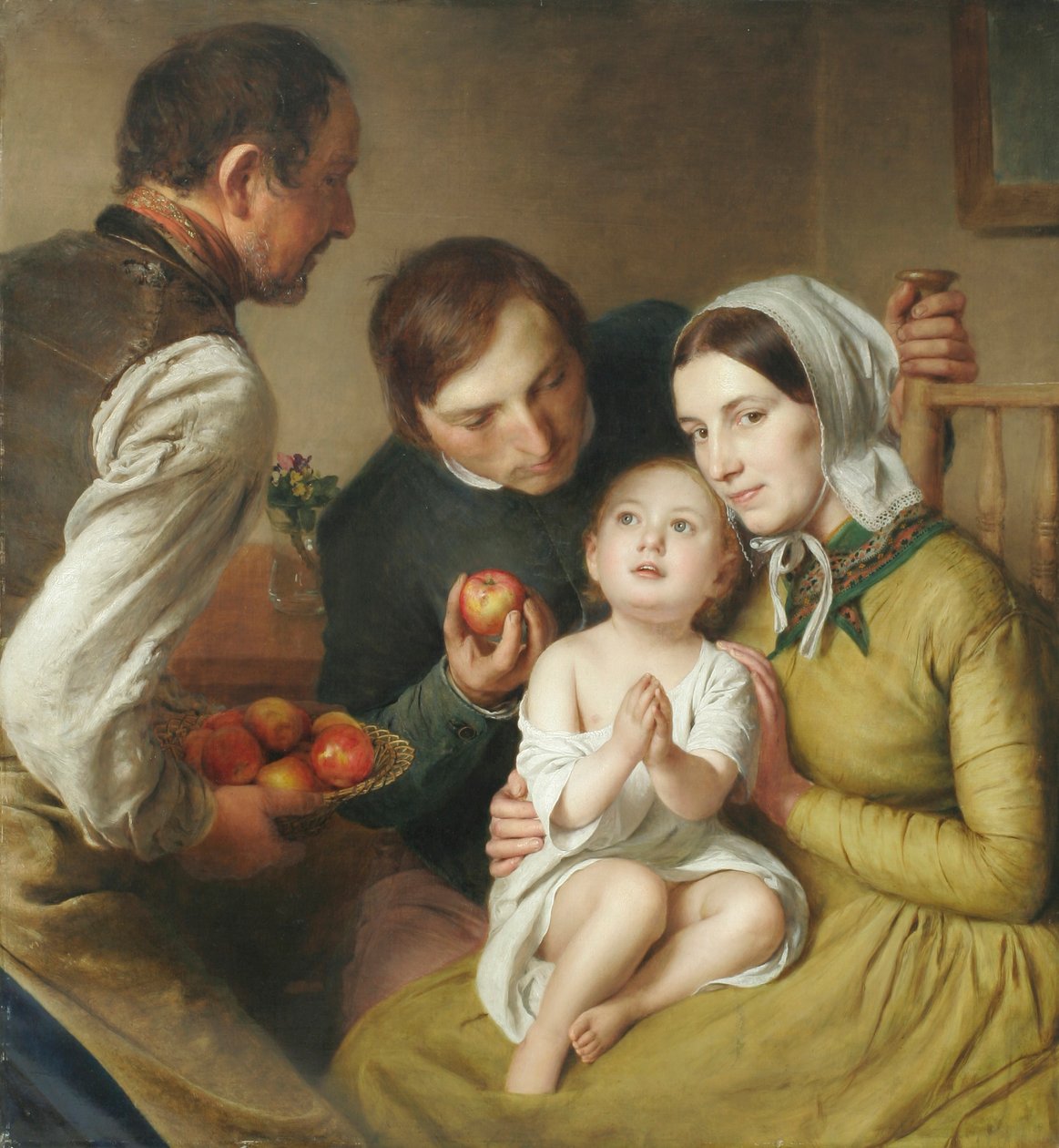 Nauka zadawania pytań (rodzina Reiterów) autorstwa Johann Baptist Reiter