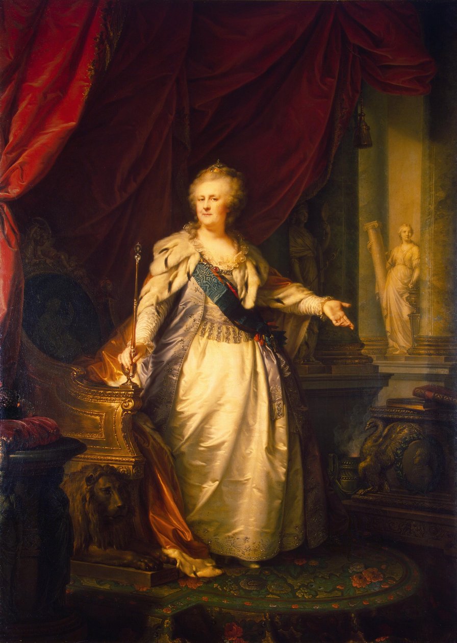 Portret cesarzowej Katarzyny II. autorstwa Johann Baptist von Lampi the Elder