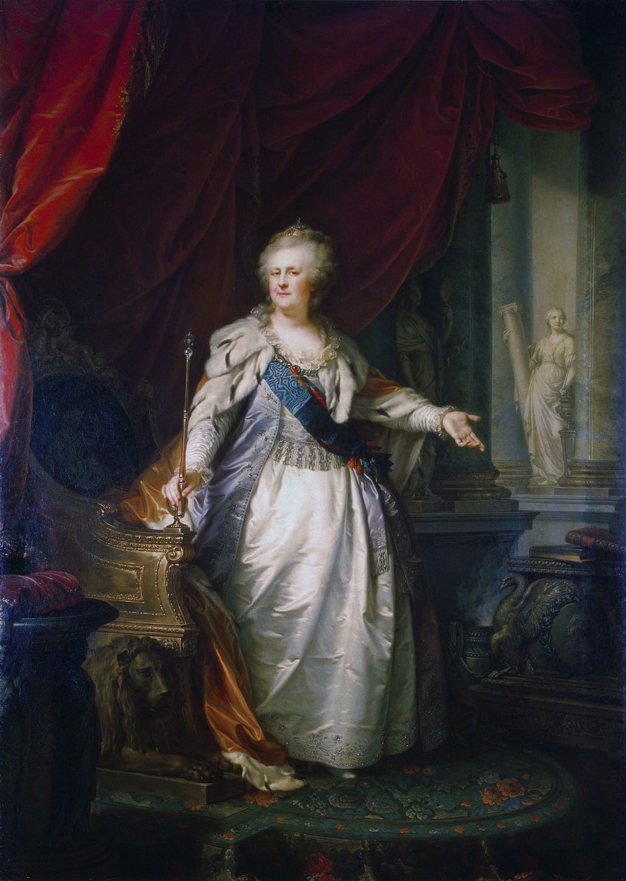 Portret cesarzowej Katarzyny II. autorstwa Johann Baptist von Lampi the Elder