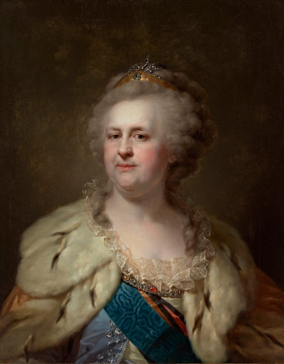 Portret cesarzowej Katarzyny II 1729-1796, lata 90. XVIII w. autorstwa Johann Baptist von Lampi the Elder