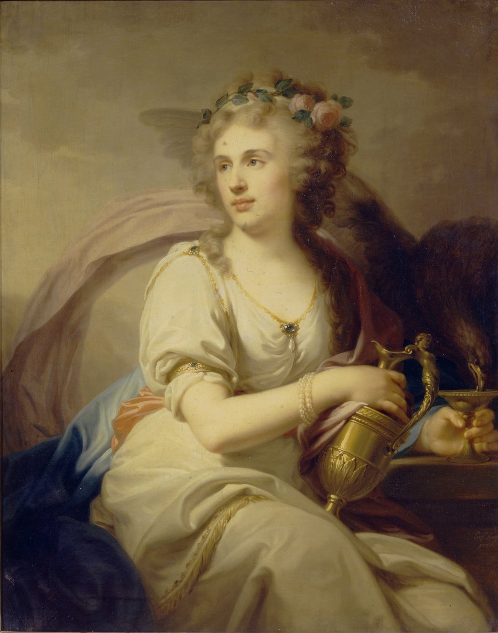 Portret księżniczki Ekateriny Fiodorownej Dolgorukowej 1769-1849 jako Hebe autorstwa Johann Baptist von Lampi the Elder