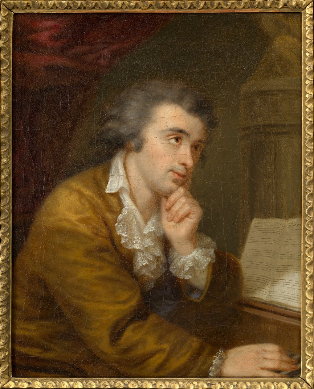 Portret pianisty i kompozytora Josepha Wölfla 1773-1812, ok. 1930 r. 1795. autorstwa Johann Baptist von Lampi the Elder