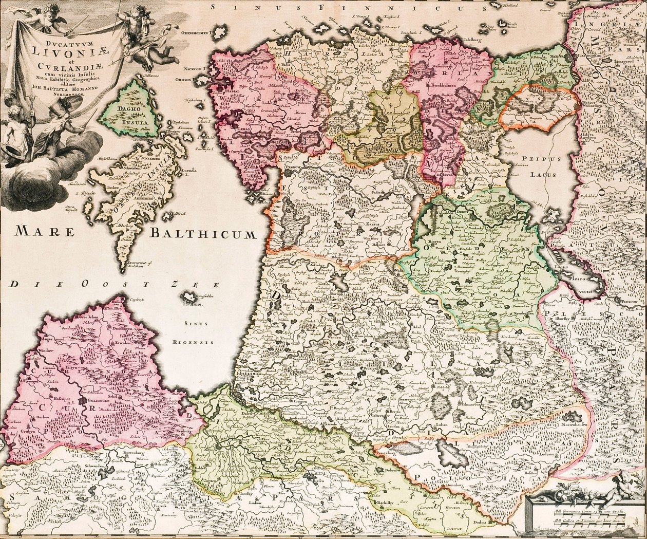 Z Morza Bałtyckiego autorstwa Johann Baptista Homann