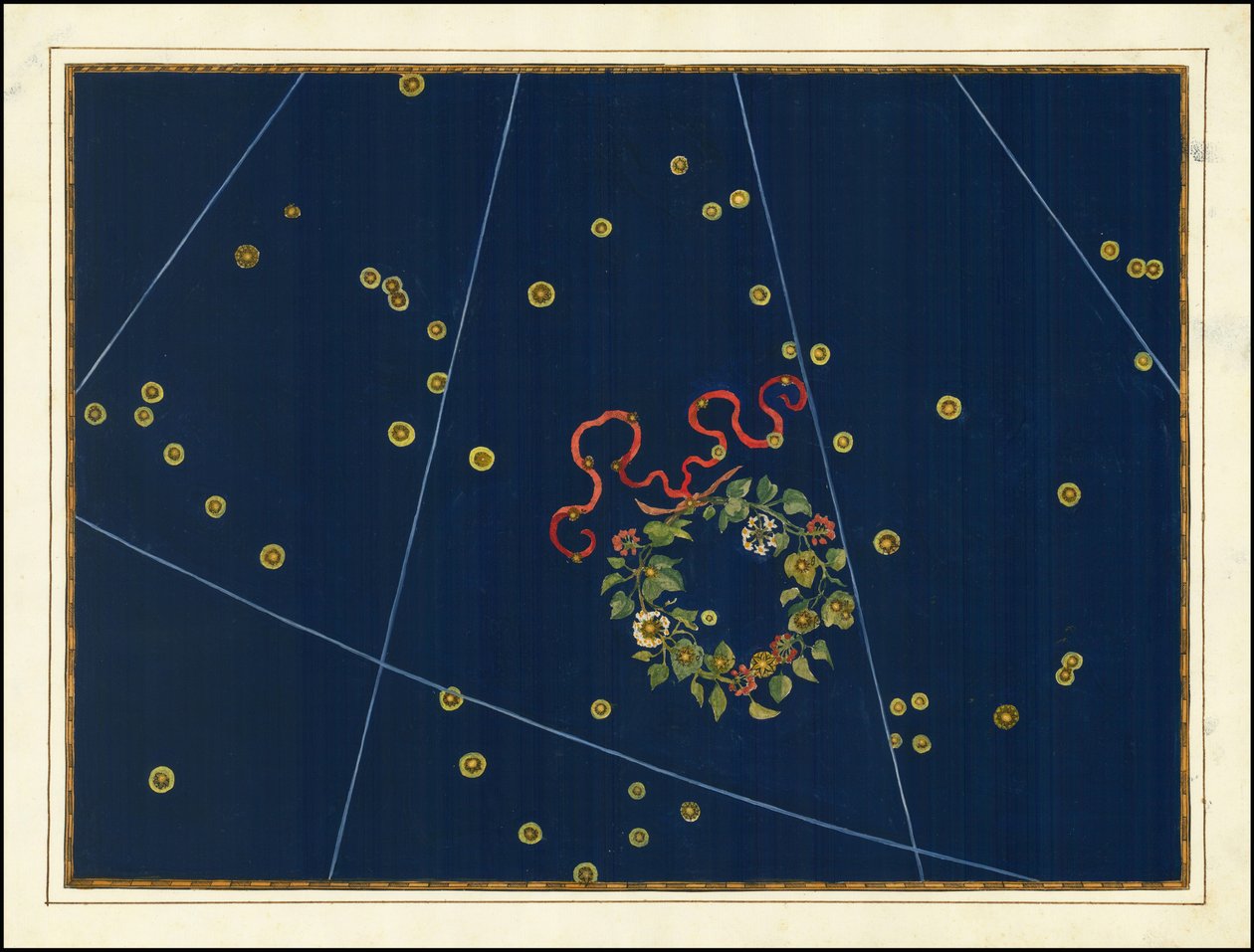 Johann Bayer, Corona Borealis autorstwa Johann Bayer