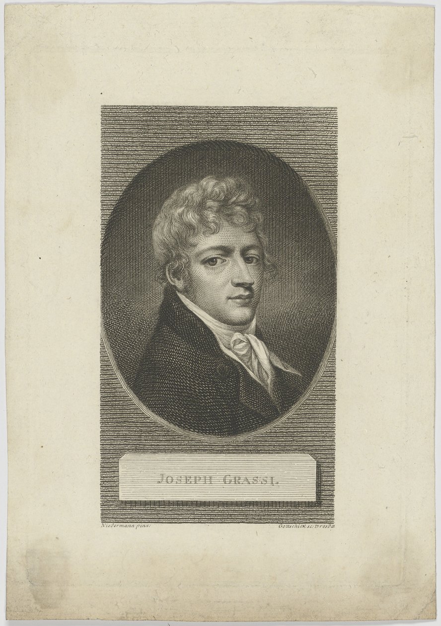 Portret Josefa Grassiego 1757-1838, 1804. autorstwa Johann Christian Benjamin Gottschick