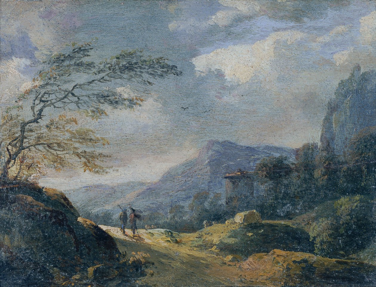 Mały górski krajobraz autorstwa Johann Christian Brand
