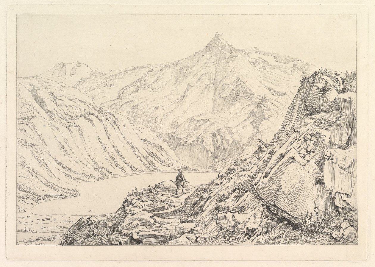 Jezioro Bockhart Der Bockhardsee, początek XIX wieku. autorstwa Johann Christian Erhard