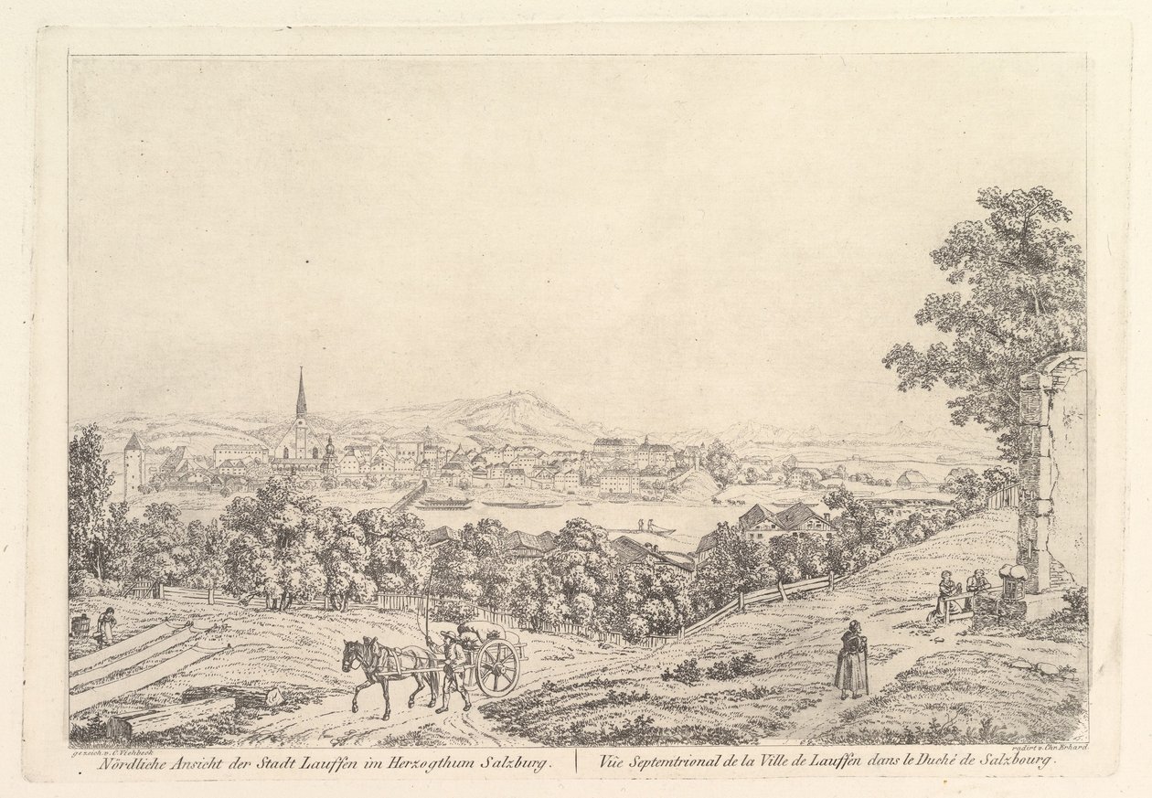 Ścieżki w księstwie salzburskim, początek XIX wieku. autorstwa Johann Christian Erhard