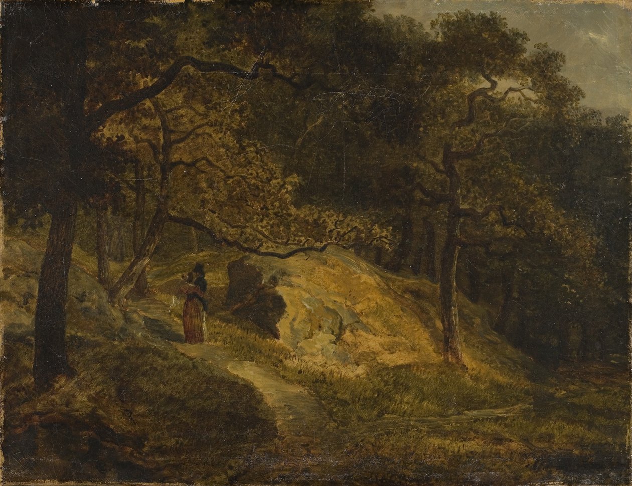 W Djurgården w Sztokholmie autorstwa Johann Christian Ezdorf