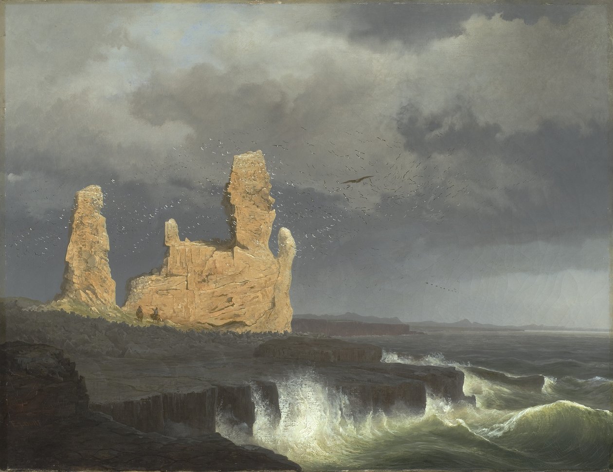 Wybrzeże Islandii, 1889 autorstwa Johann Christian Ezdorf