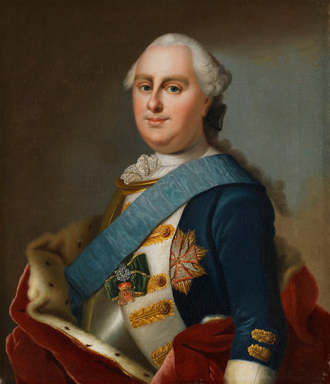 Portret księcia Jerzego Wilhelma Hesse-Darmstadt 1722-1782, ok. 1760. autorstwa Johann Christian Fiedler