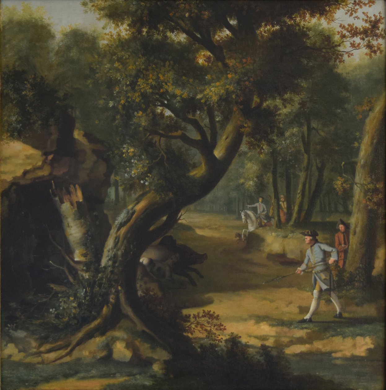 Polowanie na dziki autorstwa Johann Christian Klengel