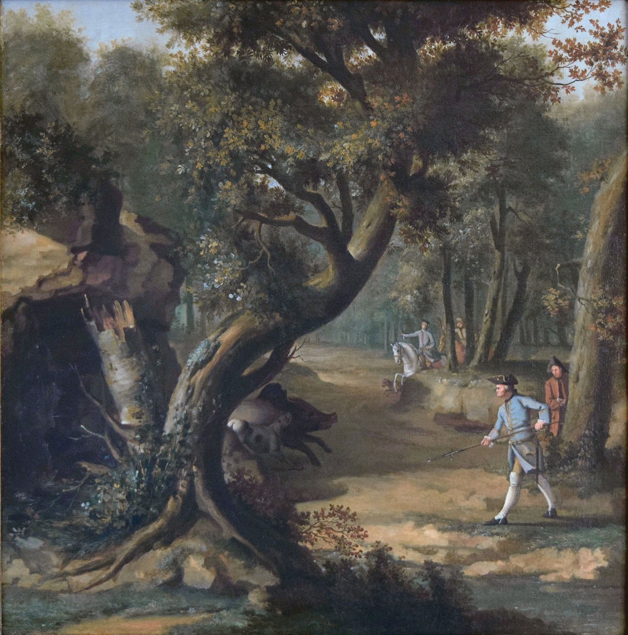 Polowanie na dziki autorstwa Johann Christian Klengel